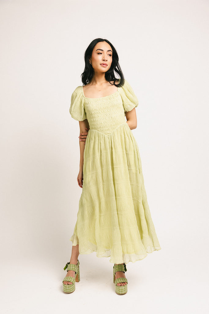 brooks maxi dress // matcha