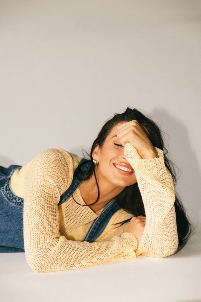 colette cami sweater // butter yellow *zoco exclusive*