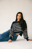 come on striped sweater // navy