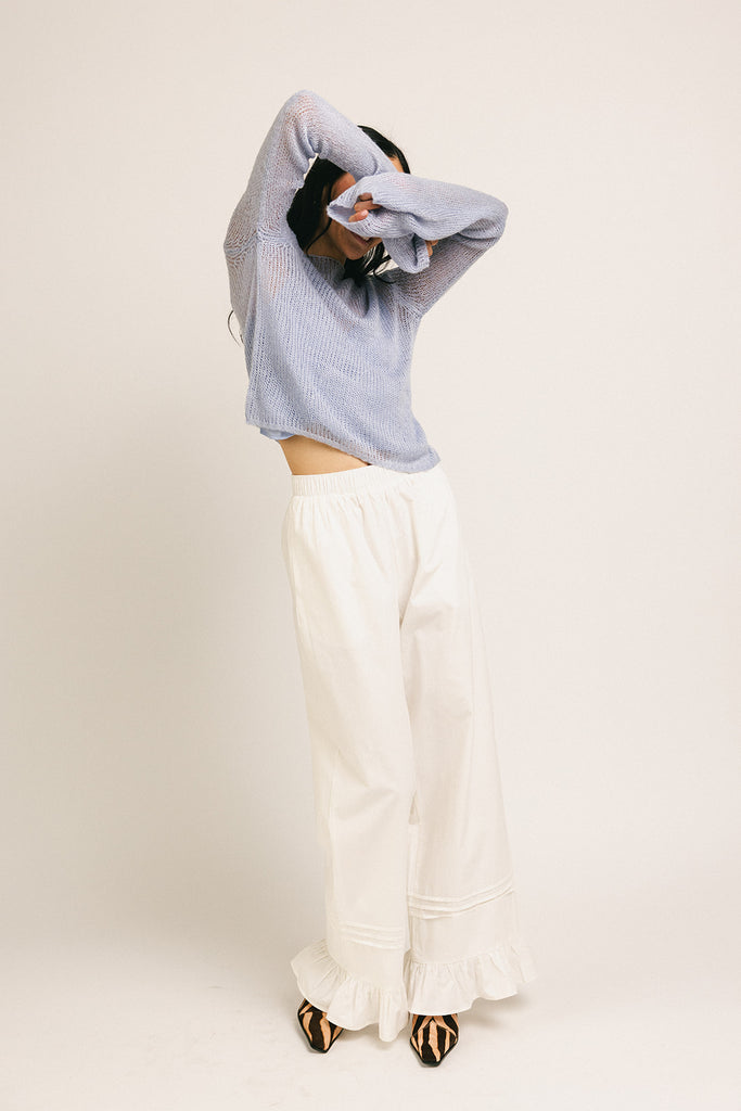 your turn pants // white *zoco exclusive*