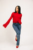 colette cami sweater // red *zoco exclusive* ships 02/06