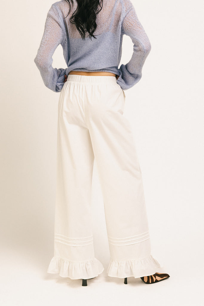 your turn pants // white *zoco exclusive*