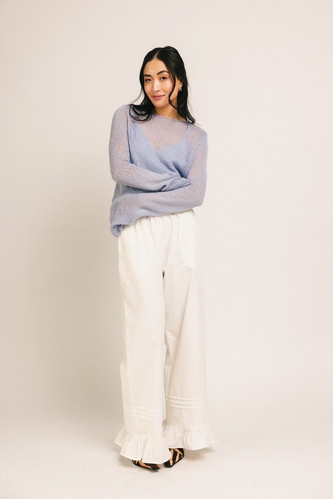 colette cami sweater // baby blue *zoco exclusive*