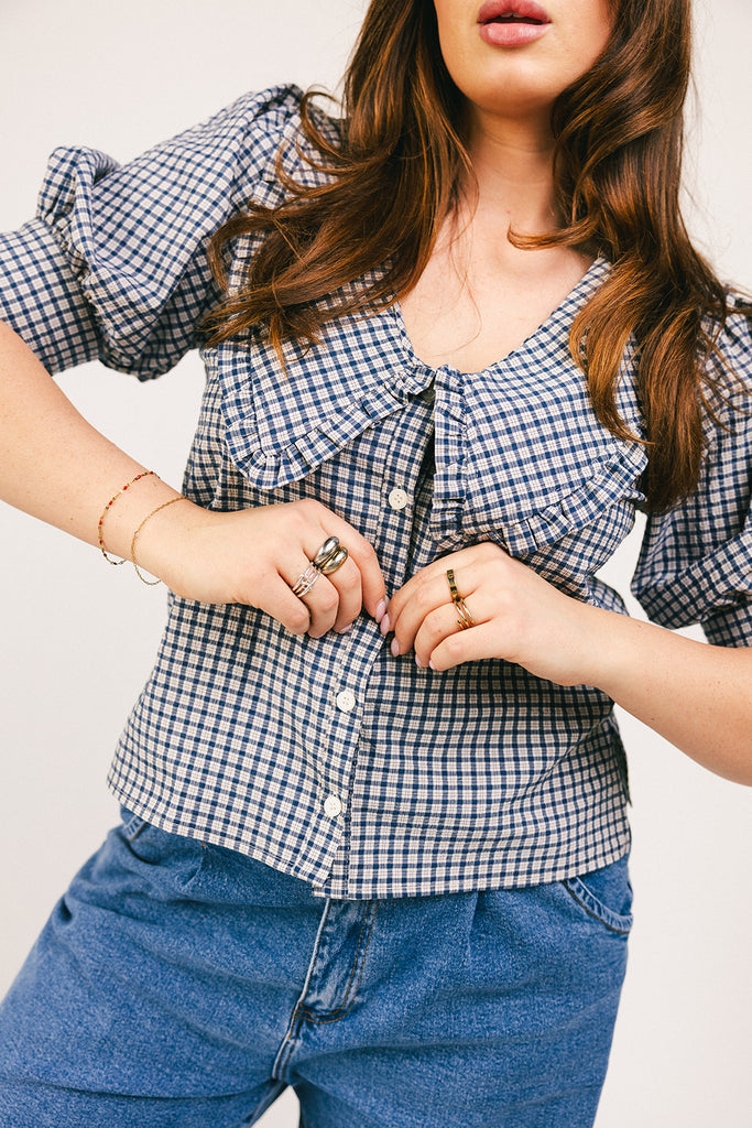 raya gingham top