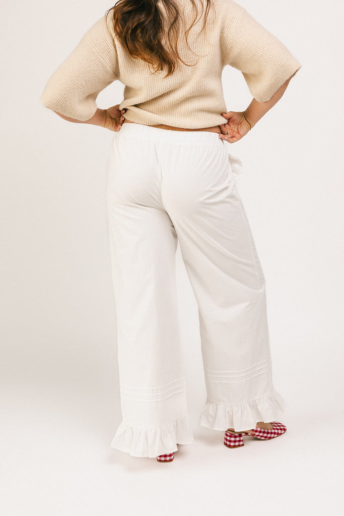 your turn pants // white *zoco exclusive*