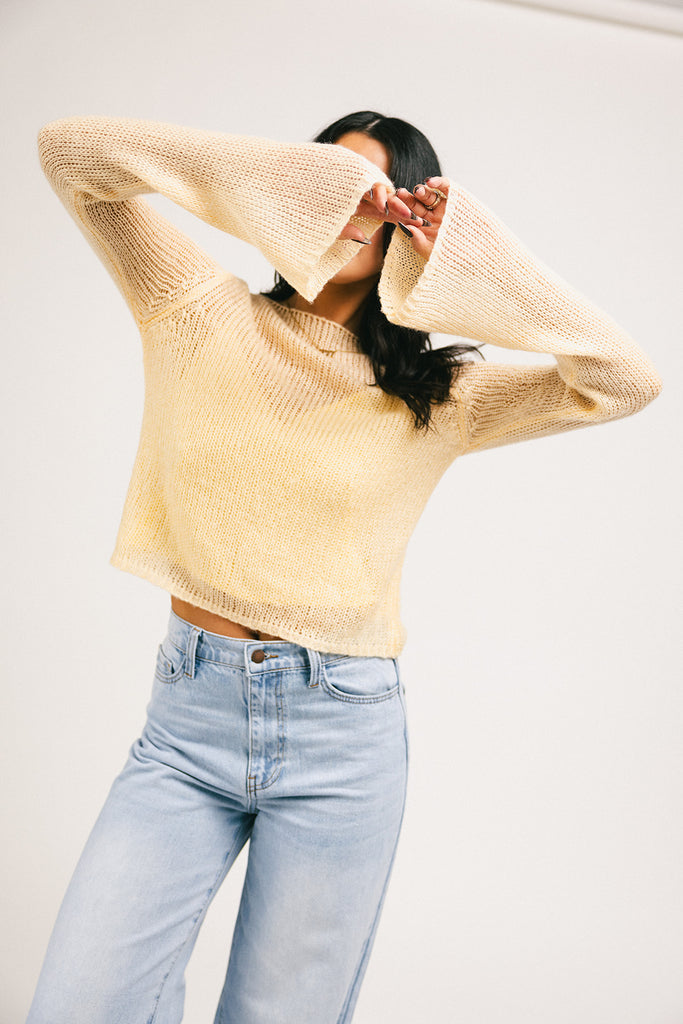 colette cami sweater // butter yellow *zoco exclusive*