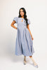 marloe midi dress // dusty blue *zoco exclusive*