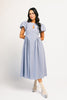 marloe midi dress // dusty blue *zoco exclusive*