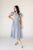 marloe midi dress // dusty blue *zoco exclusive*