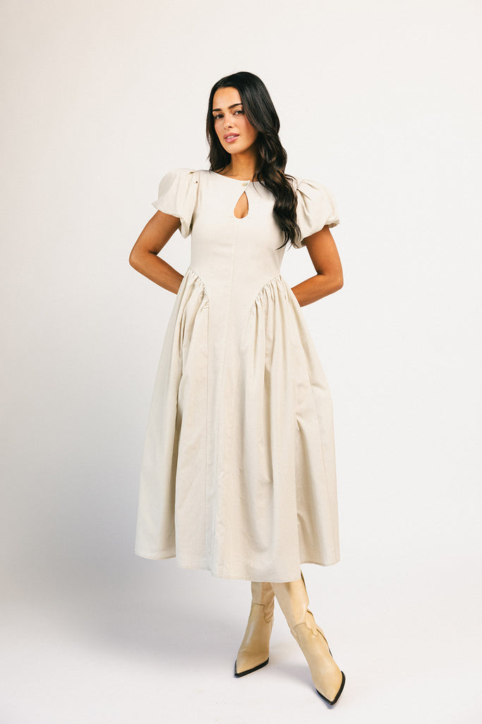 marloe midi dress // natural *zoco exclusive*