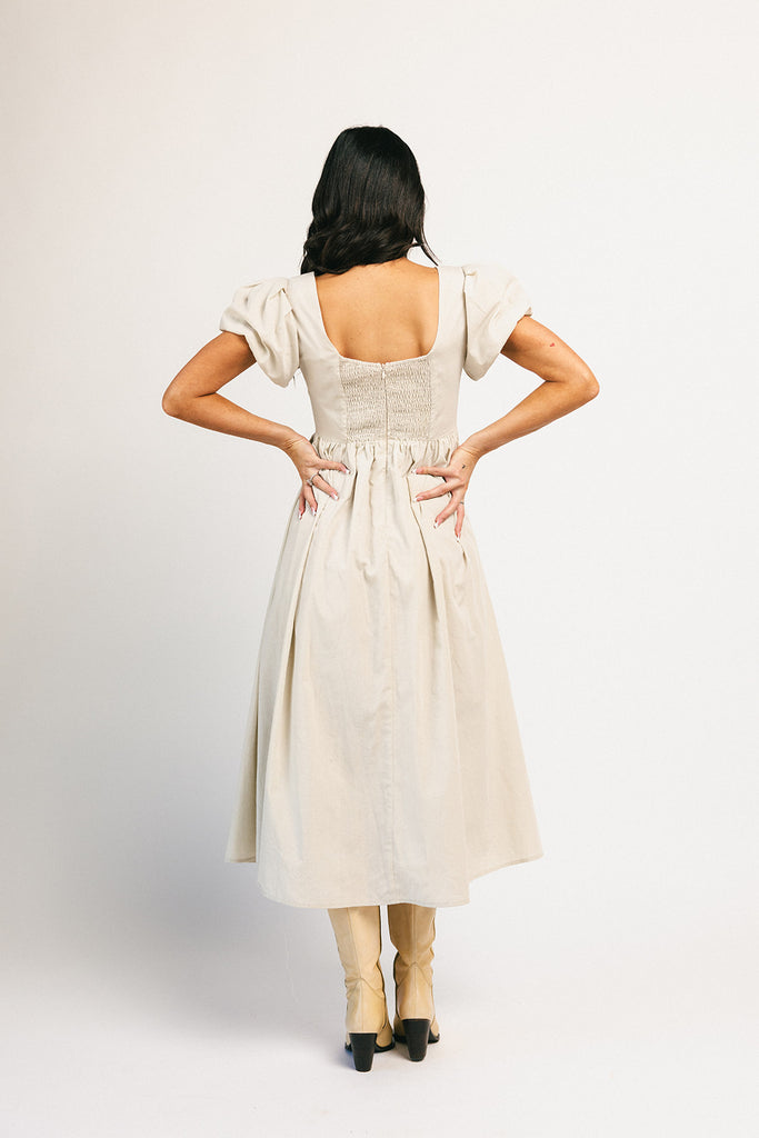 marloe midi dress // natural *zoco exclusive*