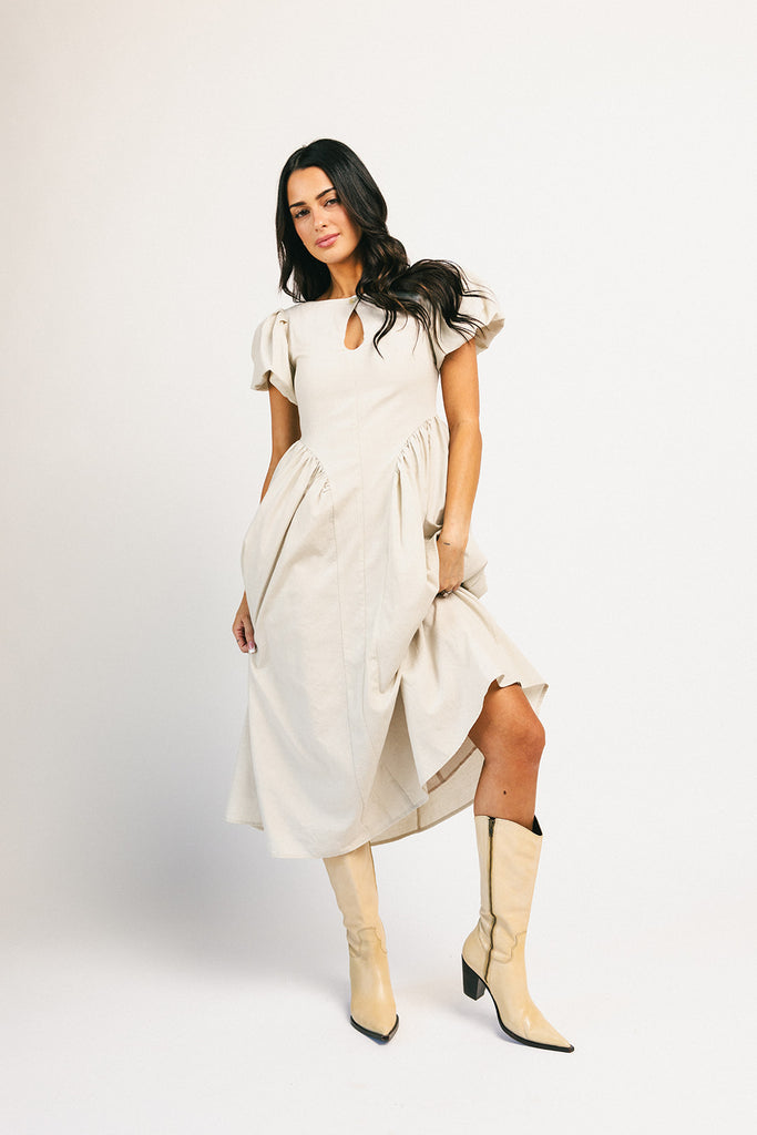 marloe midi dress // natural *zoco exclusive*