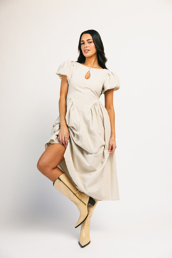 marloe midi dress // natural *zoco exclusive*