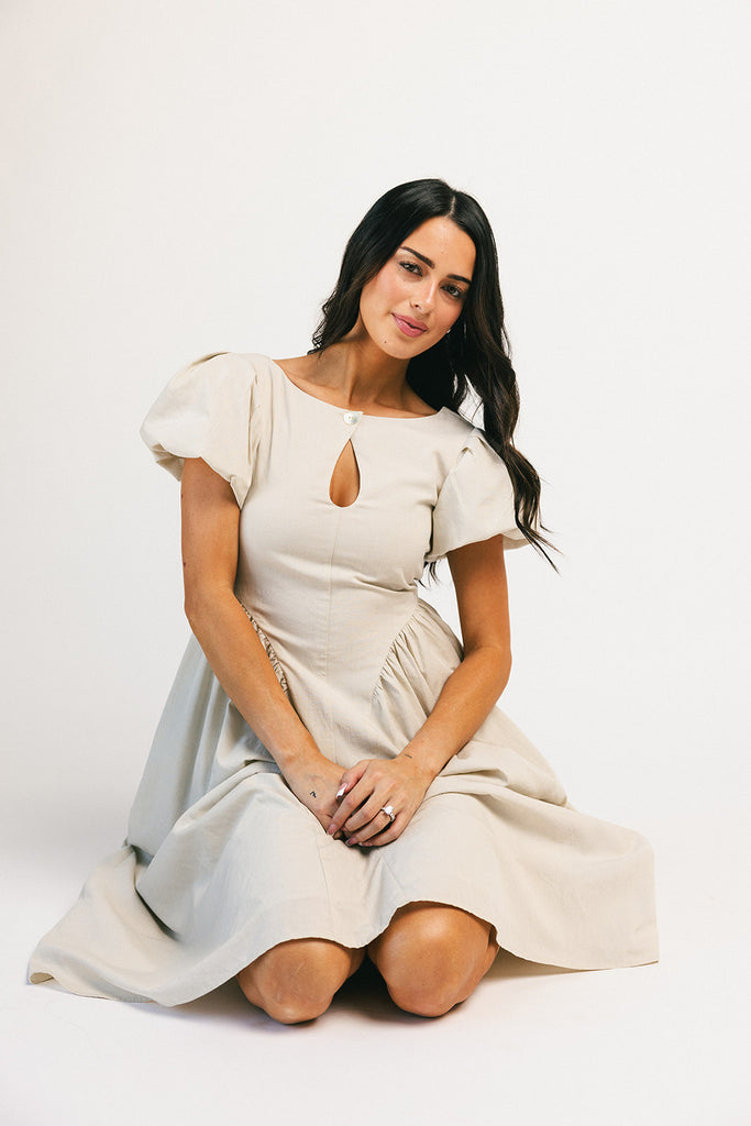 marloe midi dress // natural *zoco exclusive*