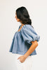 amelia puff sleeve top // denim *zoco exclusive*