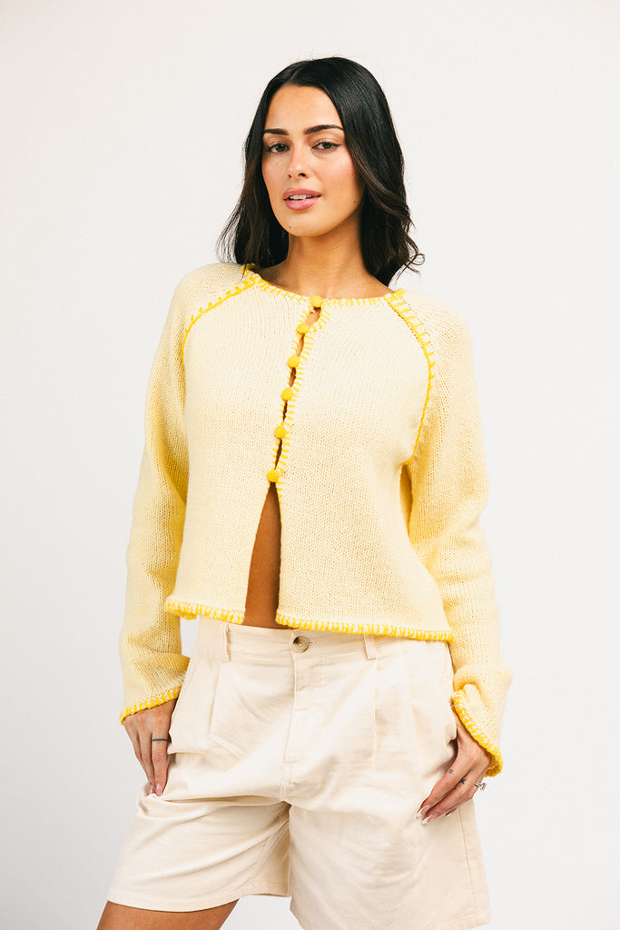 liv cardigan // yellow *zoco exclusive*