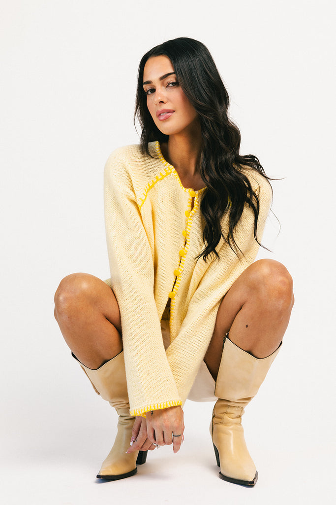 liv cardigan // yellow *zoco exclusive*