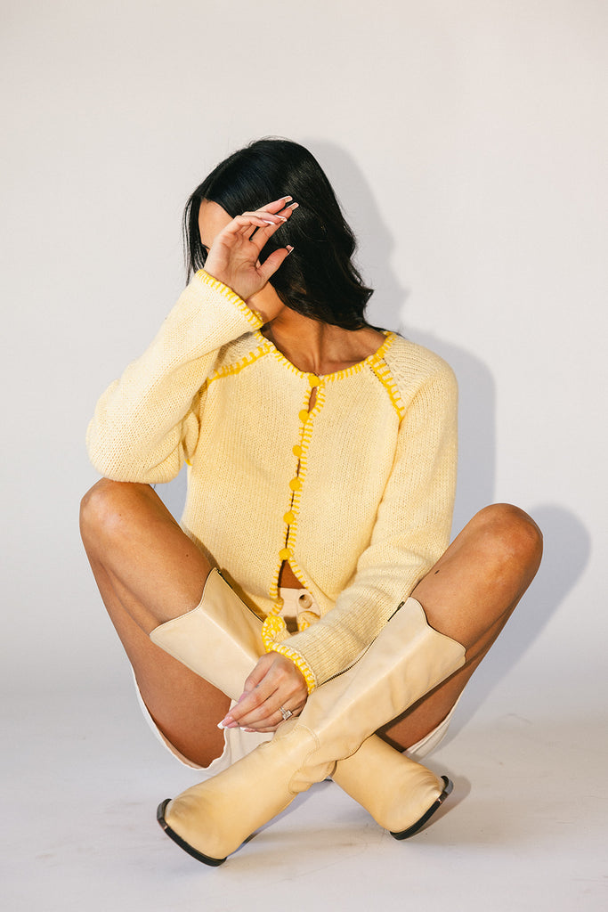 liv cardigan // yellow *zoco exclusive*