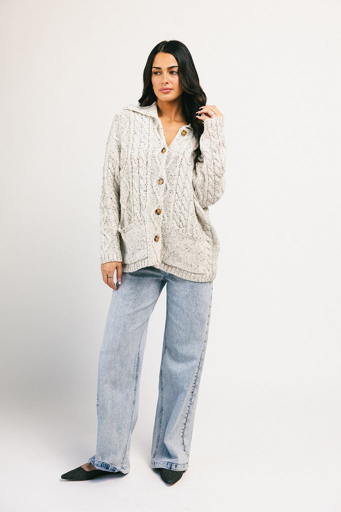 wallace button cardigan