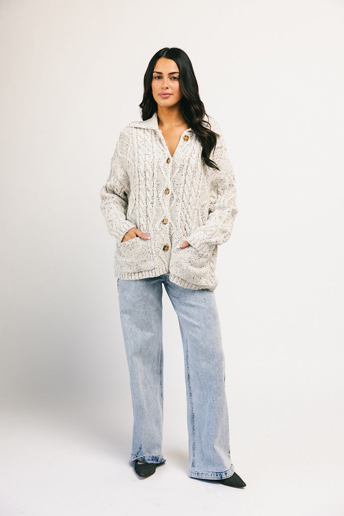 wallace button cardigan