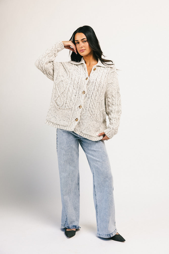 wallace button cardigan