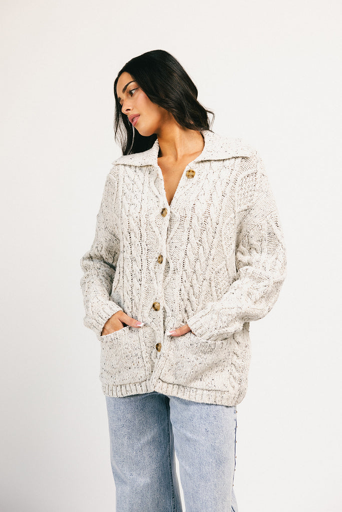 wallace button cardigan