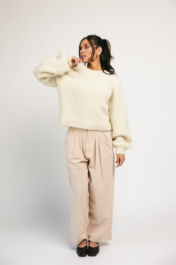 clark sweater // cream *zoco exclusive*