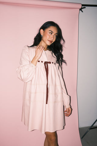 better now linen mini dress