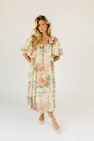 meadow tiered maxi dress