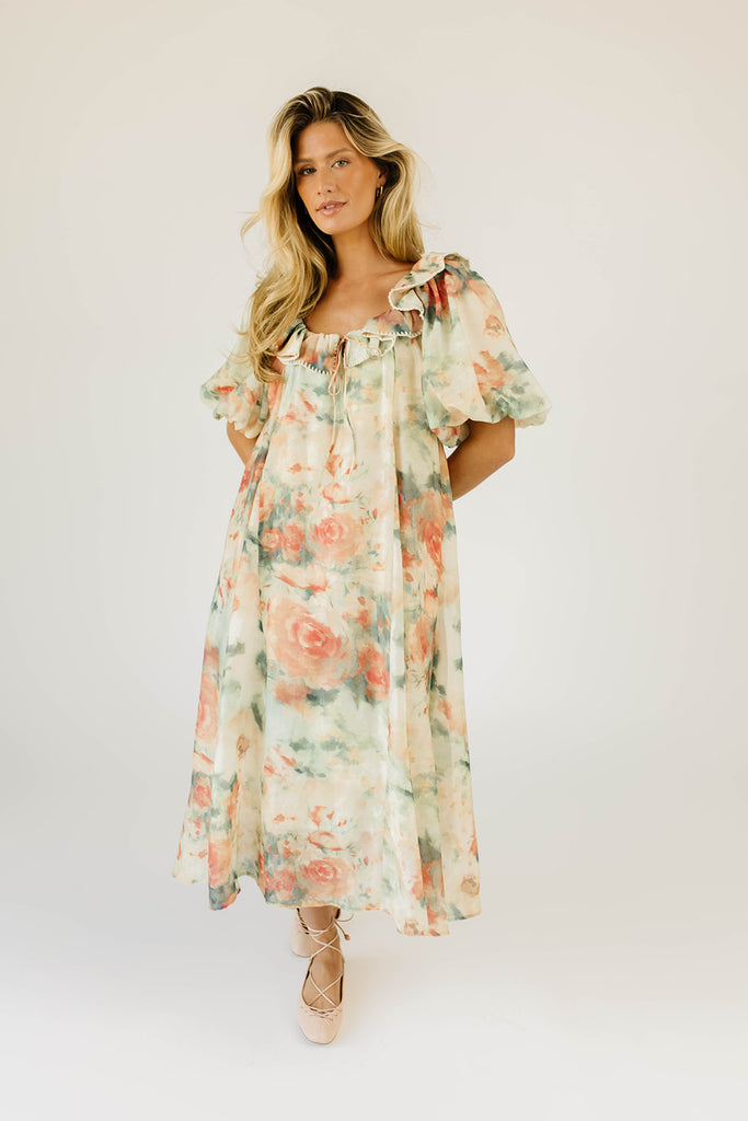 good luck puff sleeve dress // bloom *zoco exclusive*