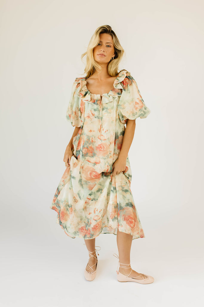 good luck puff sleeve dress // bloom *zoco exclusive*