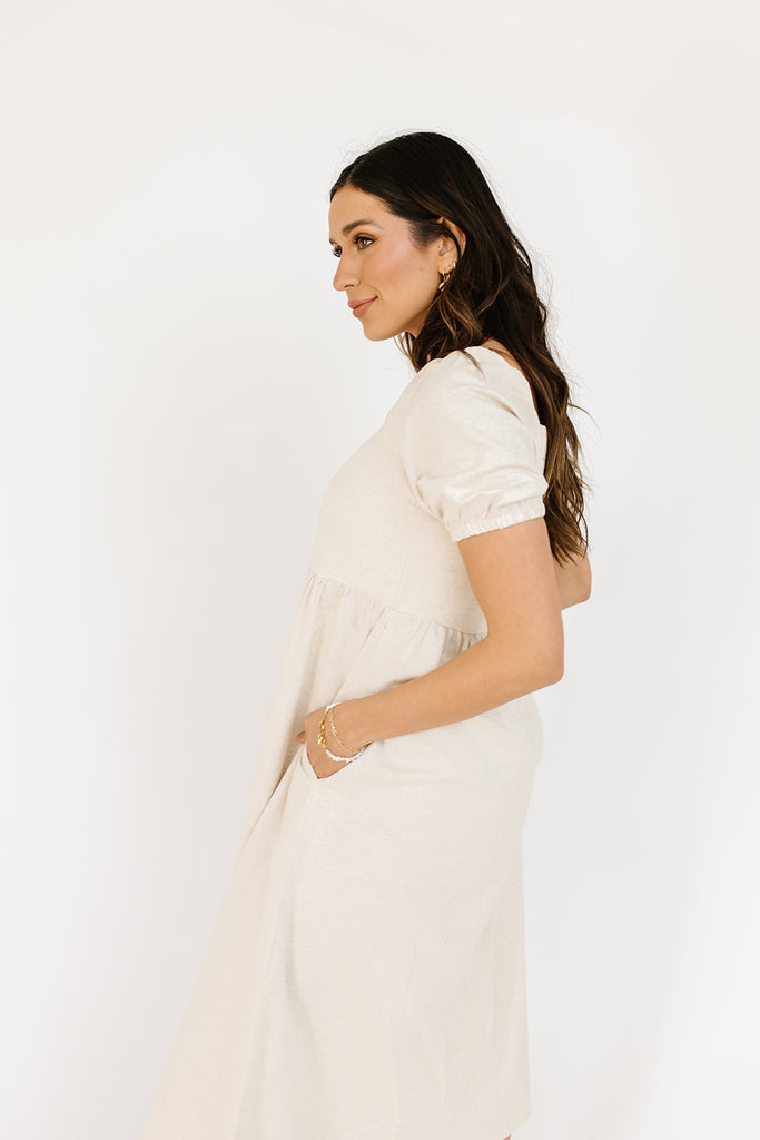 wilma midi dress // natural